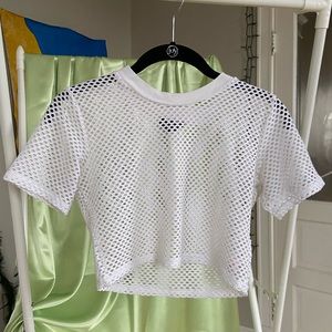 Sporty Mesh Crop Top